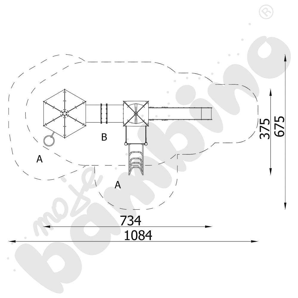 Orbis - baszta 11, metalowe słupy