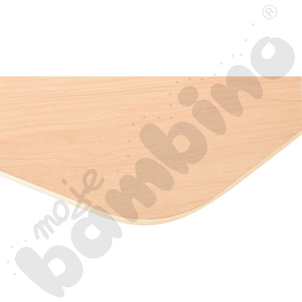 Blat Quadro klon jasny sześciokątny, beżowe obrzeże