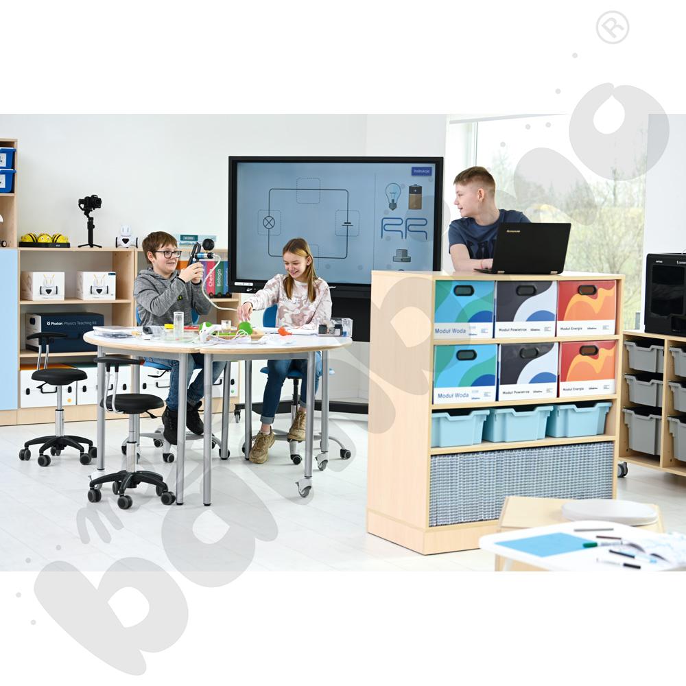 Regał Grande dwustronny - klon jasny