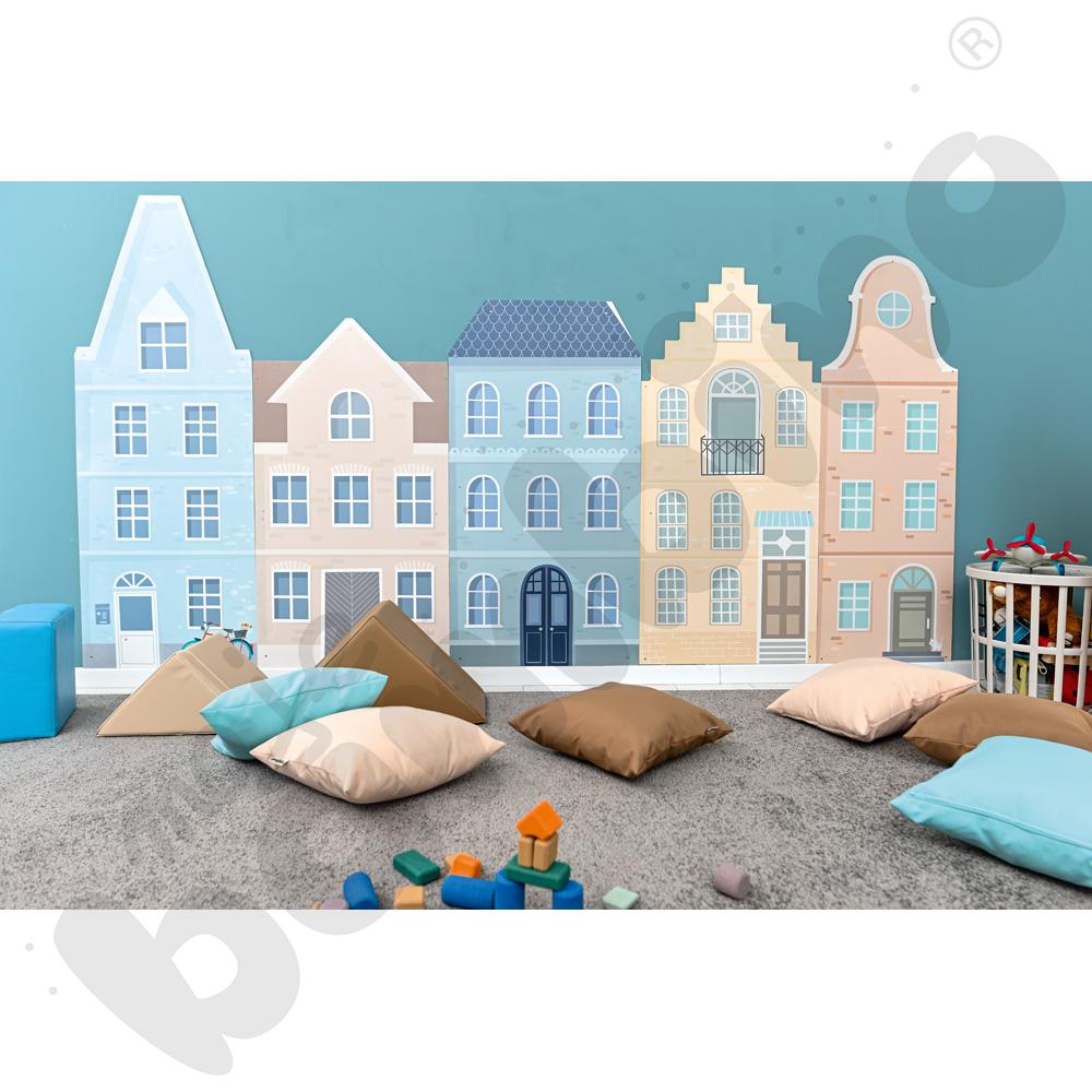 Panel ścienny - dom, jasnobrązowy