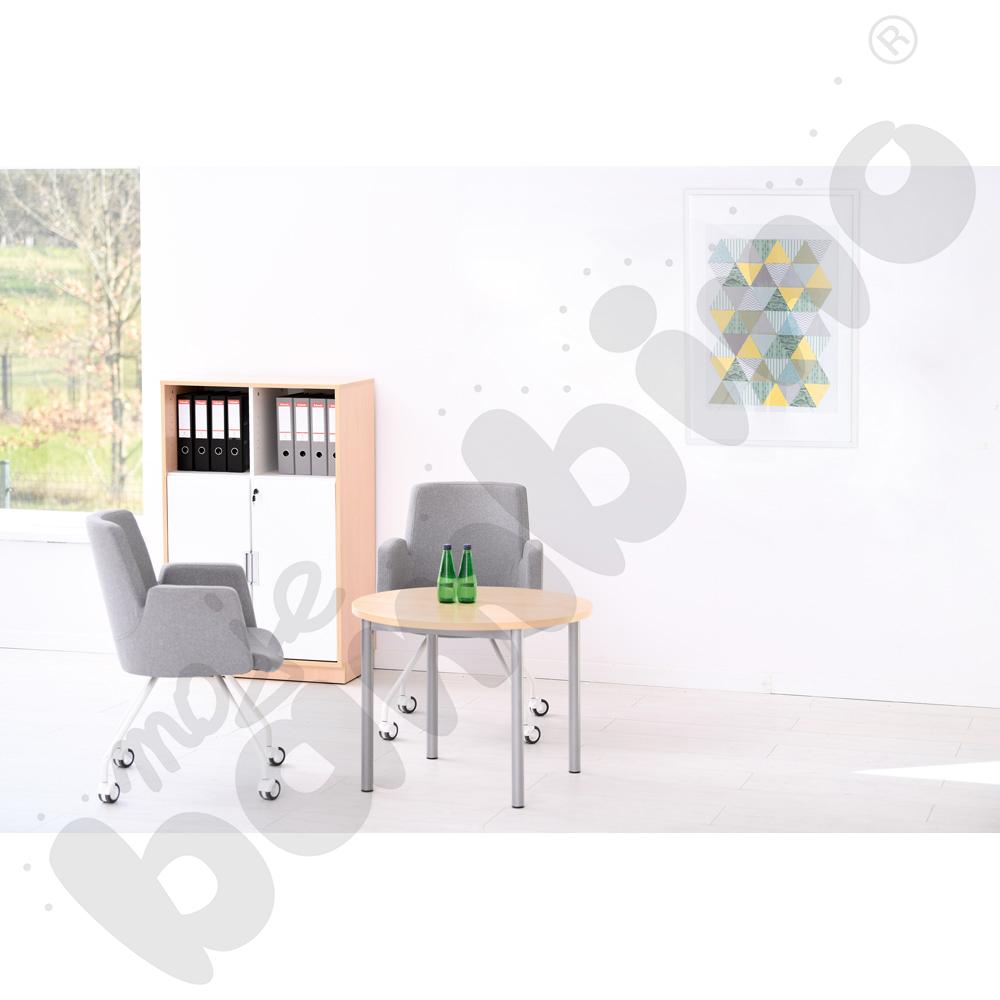 Stół kawowy Expo śr. 80 cm - klon 375