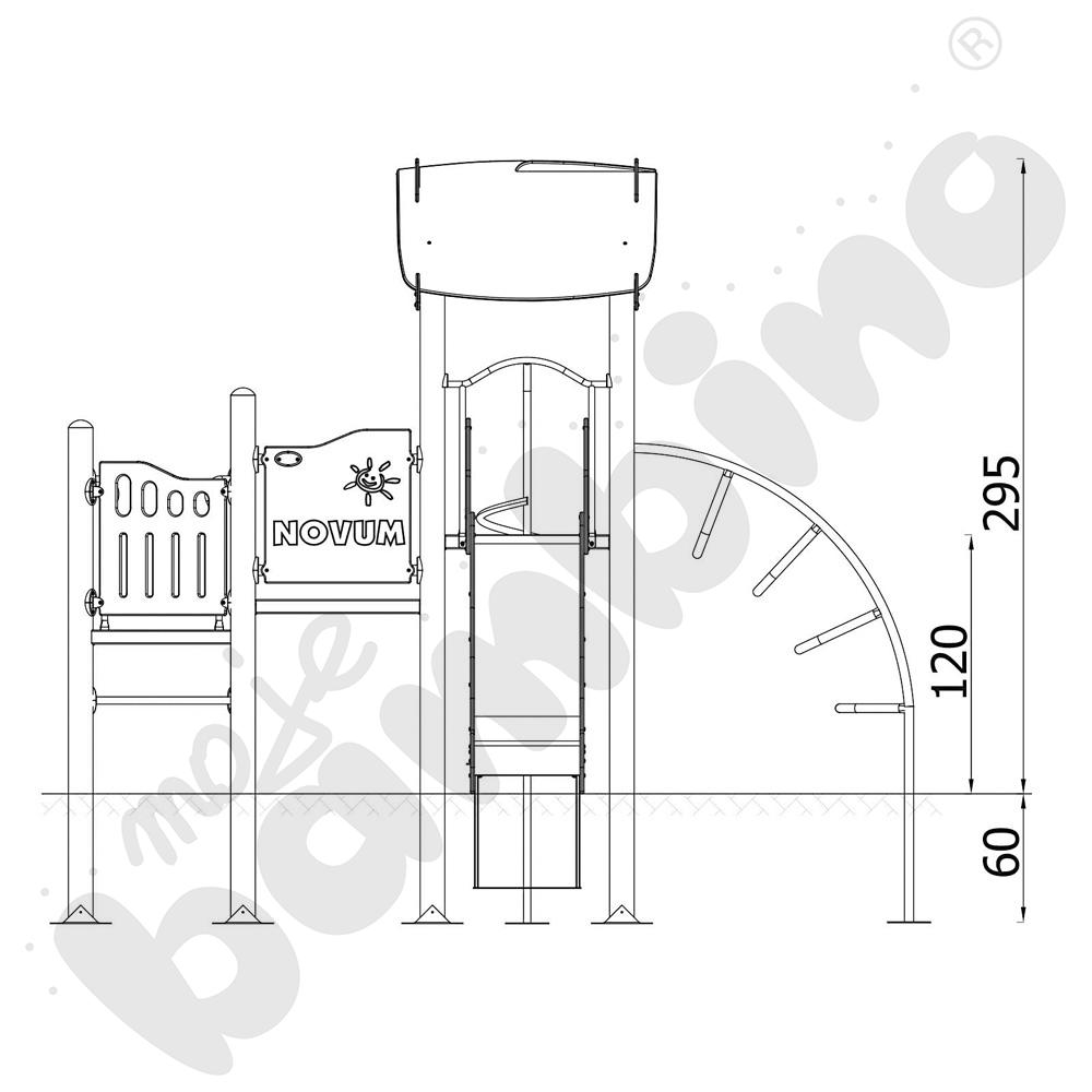 Orbis - wieża 11, metalowe słupy