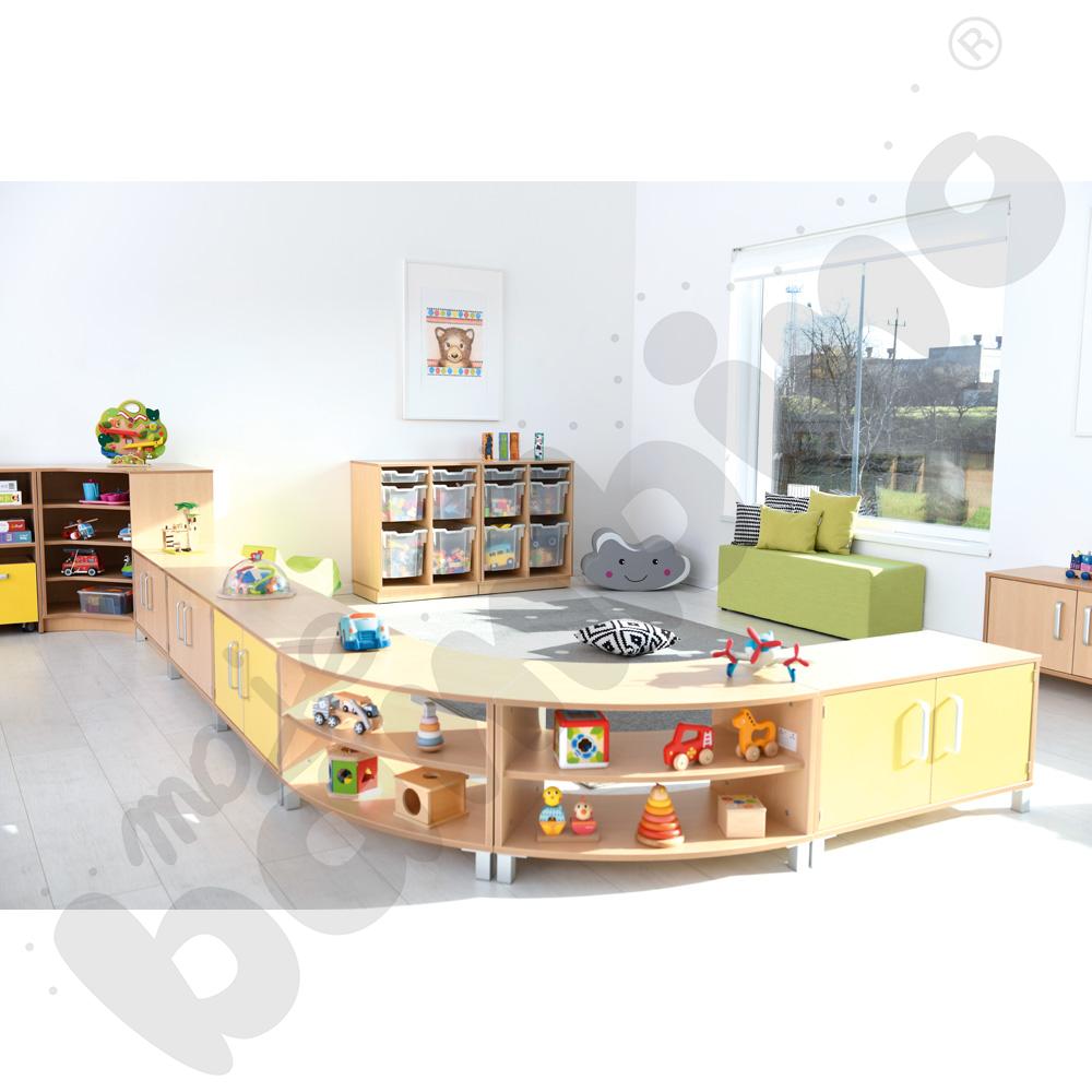 Szafka Flexi M 1/8 koła na nóżkach