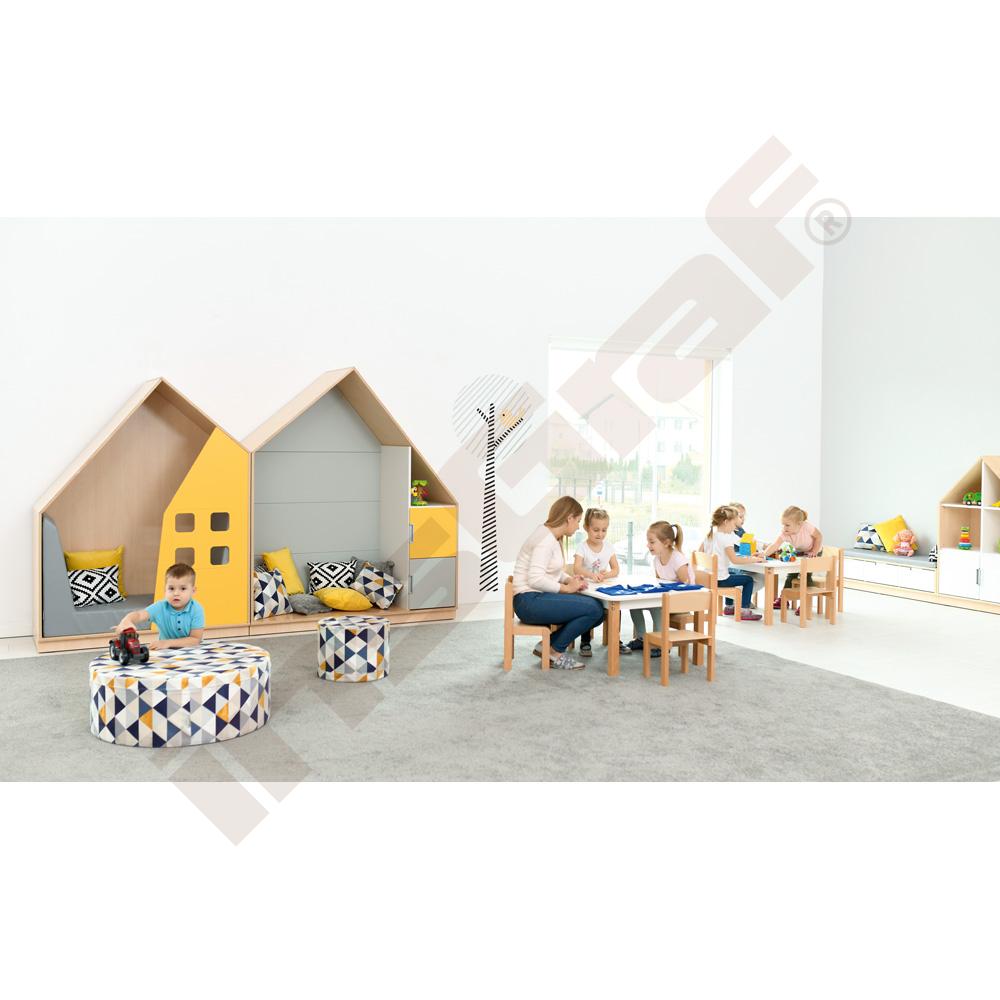 Quadro - Sestava 160, 90˚, korpusy světlý javor