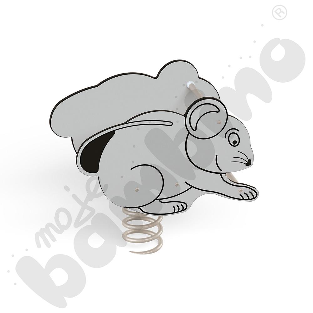 Sprężynowiec Myszka na podstawie betonowej