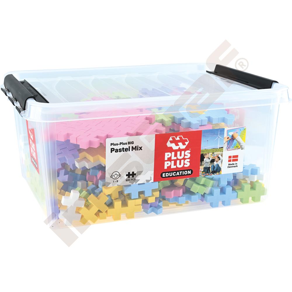 Plus-Plus Veľké bloky Pastel Mix, 400 prvkov.
