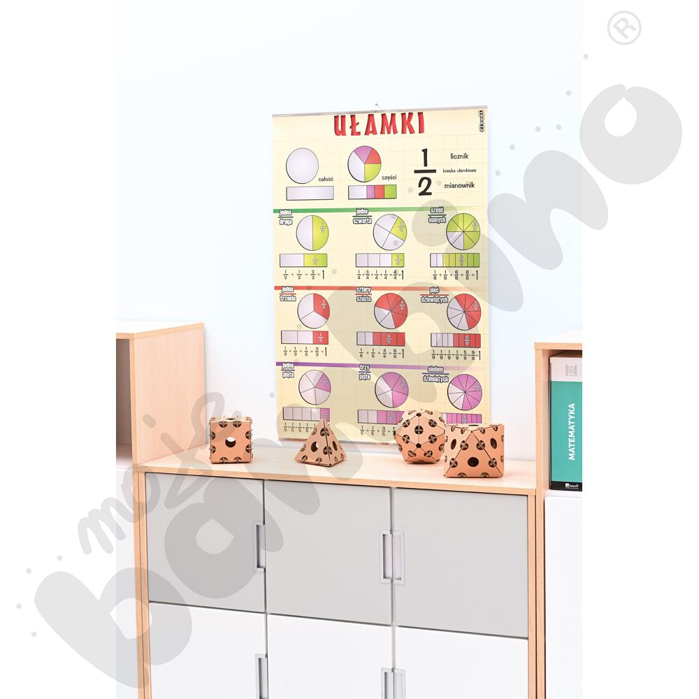 Plansza dydaktyczna - ułamki
