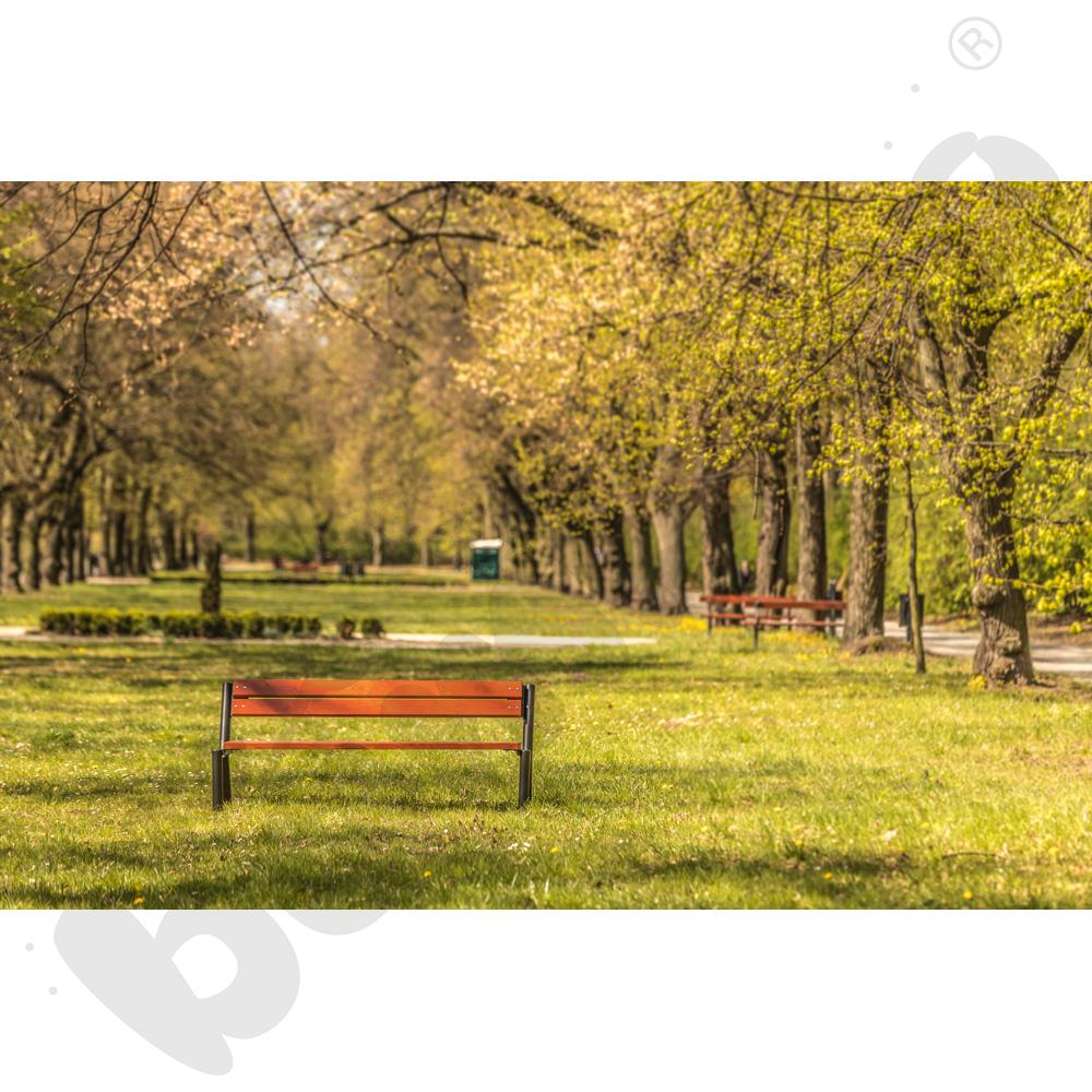 Ławka dziecięca Śmiałek, mahoń