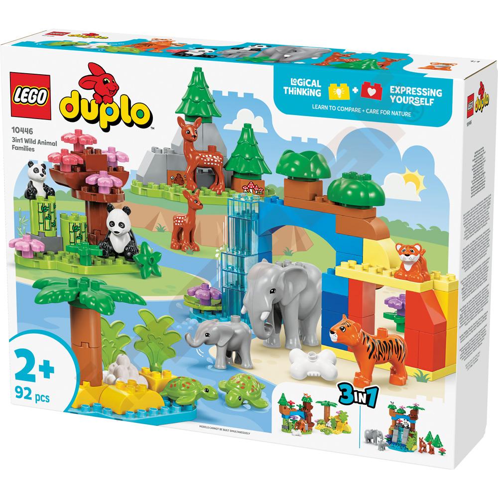 LEGO® Duplo 3 v 1 Rodiny divokých zvierat