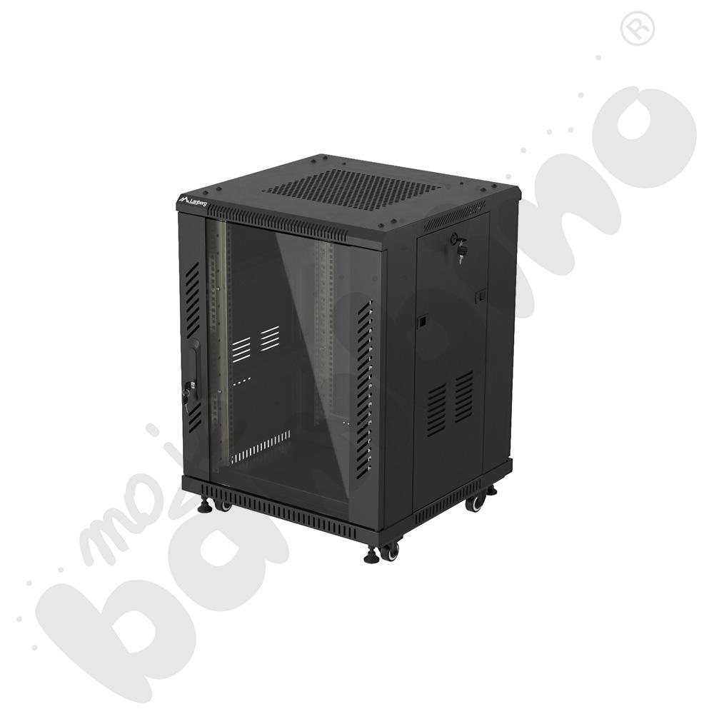 Szafa stojąca RACK 19 cali 15U 600 x 600 mm czarna