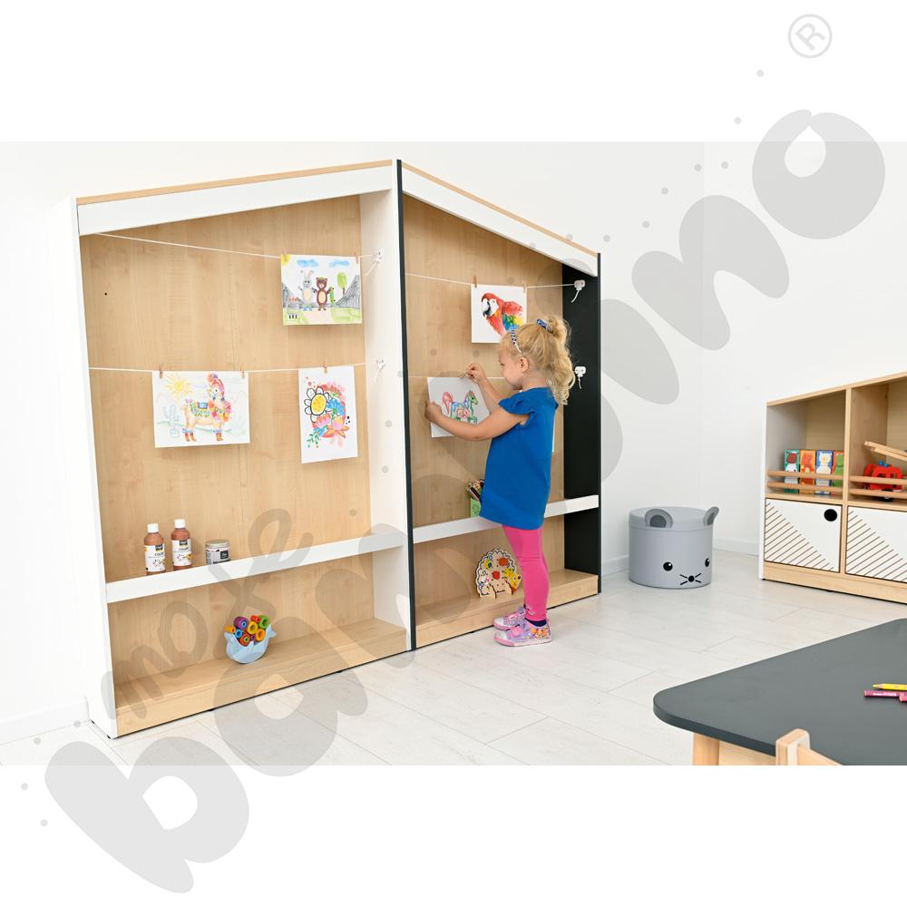 Szafka na prace plastyczne FLO prawa biała