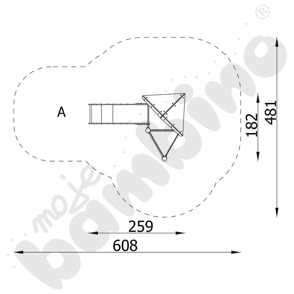 Orbis - wieża 2, metalowe słupy