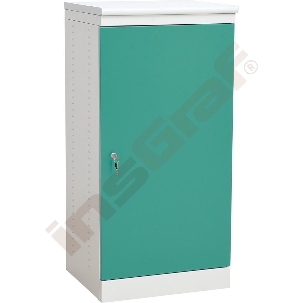 
Medizinschrank, Tür blaugrün, 2 Einlegeböden
