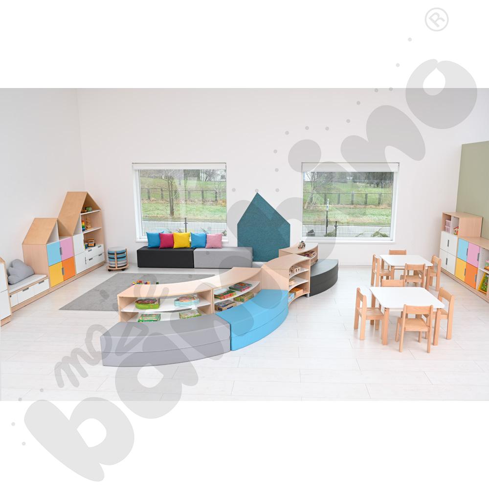 Quadro - szafka 1/8 koła S+ - klon