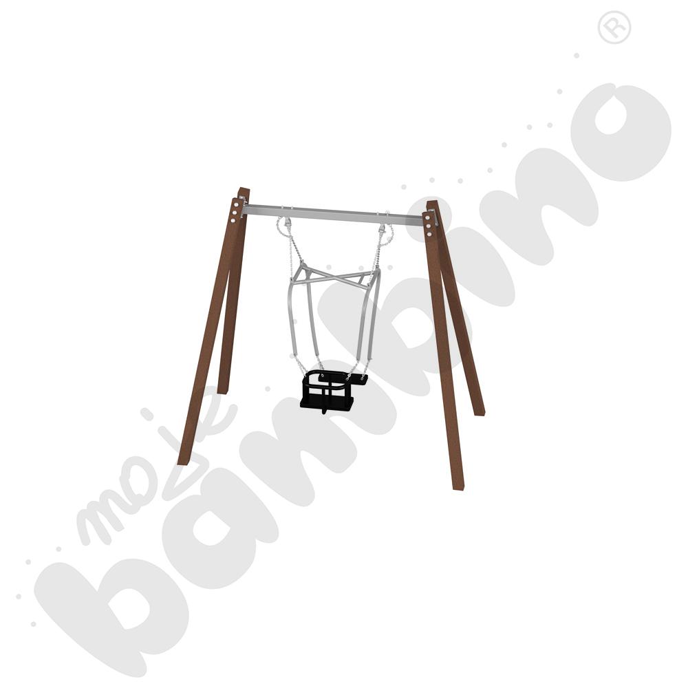 Huśtawka rodzic-dziecko Quadro recykling/ z zawiesiem