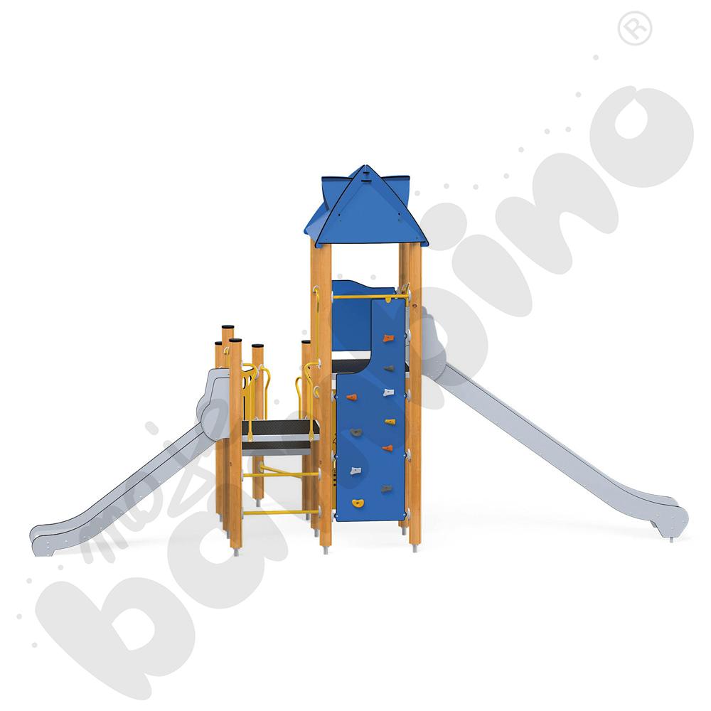 Orbis - wieża 17, drewniane słupy