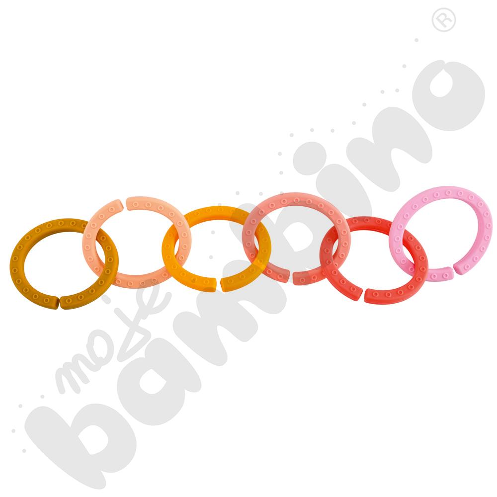 Obręcze silikonowe, mix kolorów 