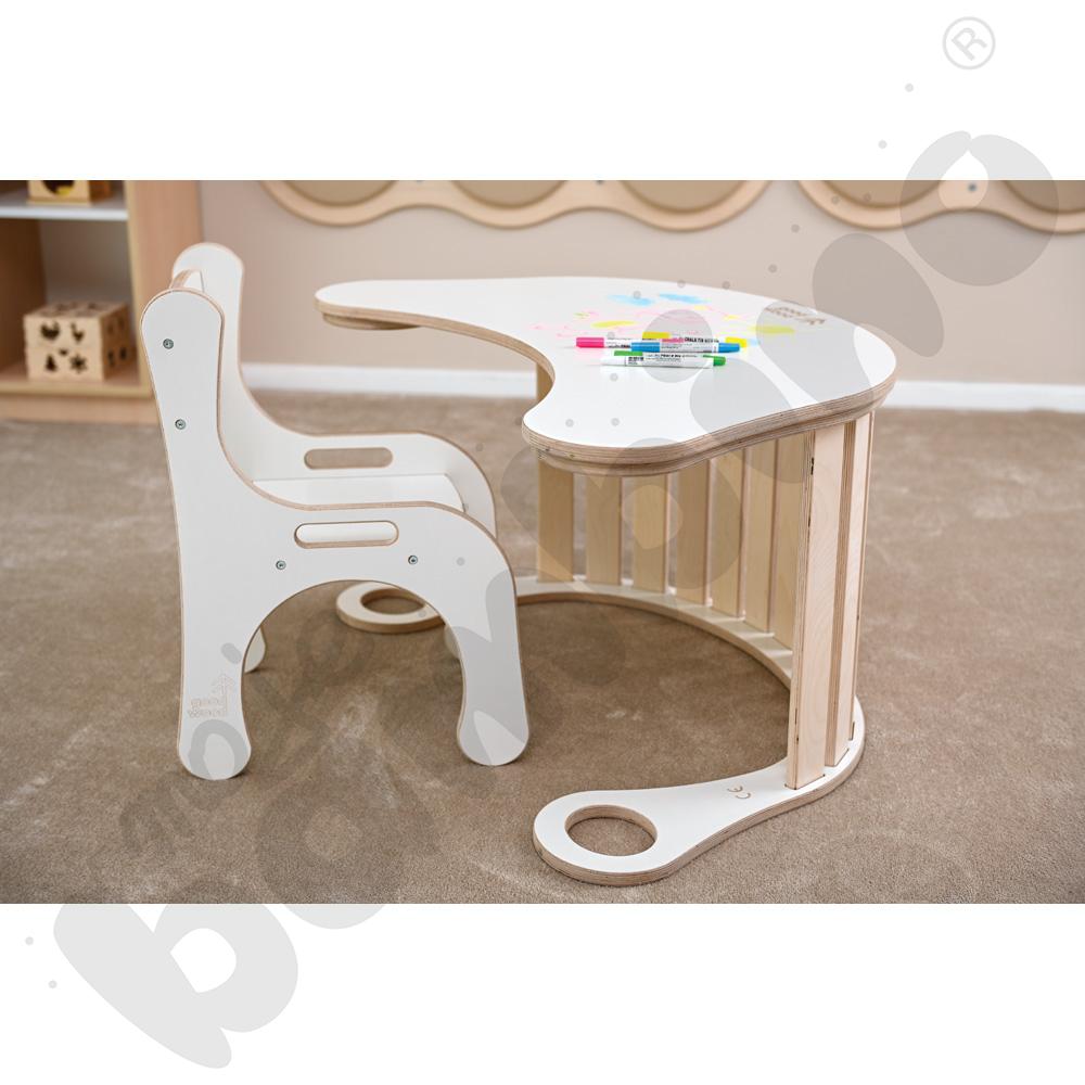 Krzesło ergonomiczne Good Wood - białe