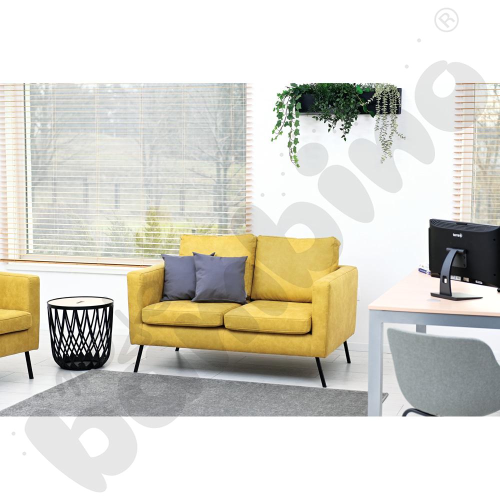 Sofa Miami 2-osobowa zielonomusztardowa