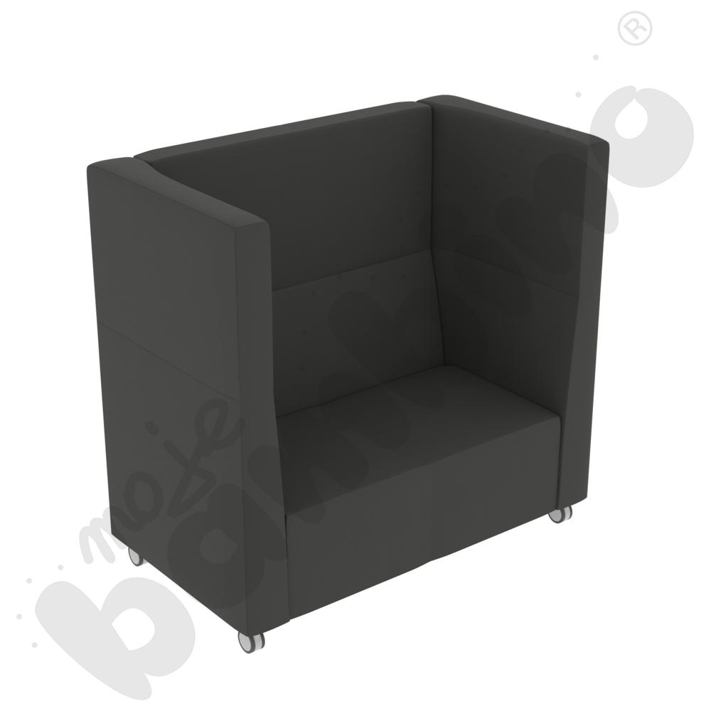   Sofa Universum 2-os. wys. 133 cm, 2 boki średnie, na kółkach, tkanina MT01  