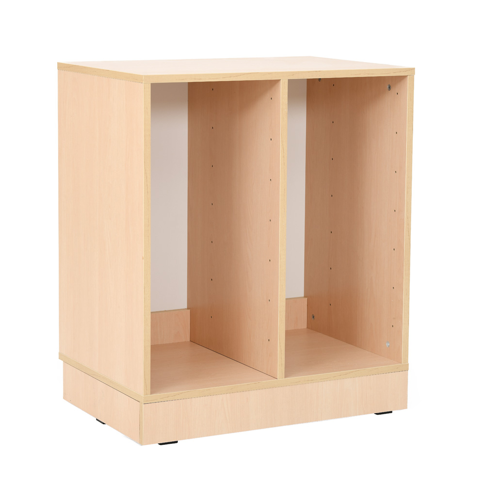 Skrinka Grande M na plastové úložné boxy - 2 priehradky