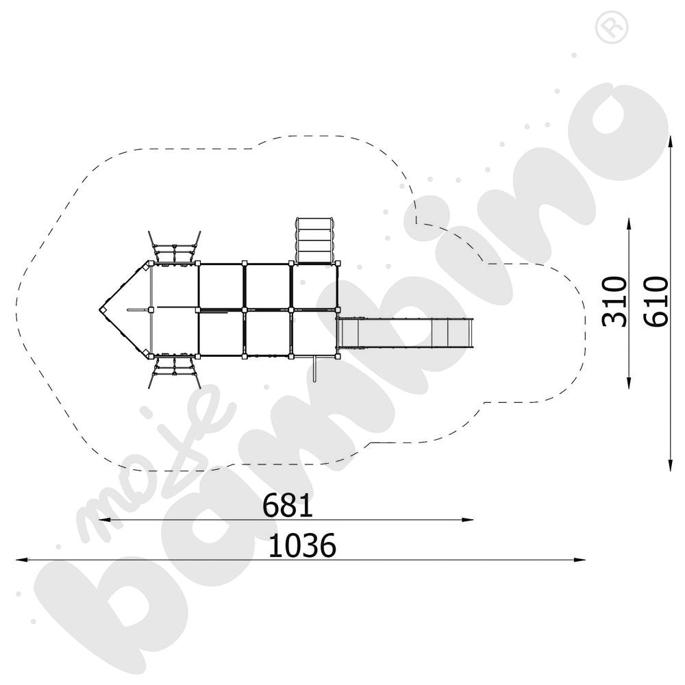 Quadro - zestaw 12454, metalowe słupy