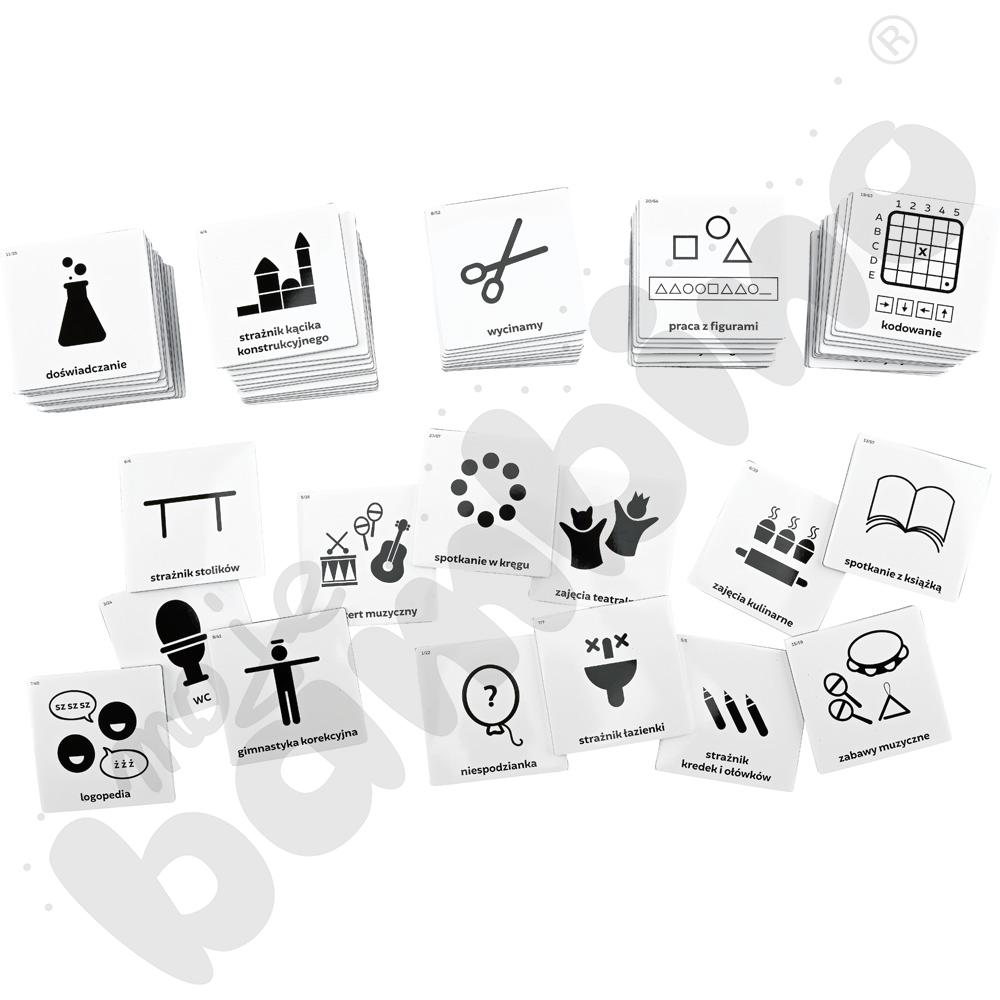 Daltońskie piktogramy. Plan dnia