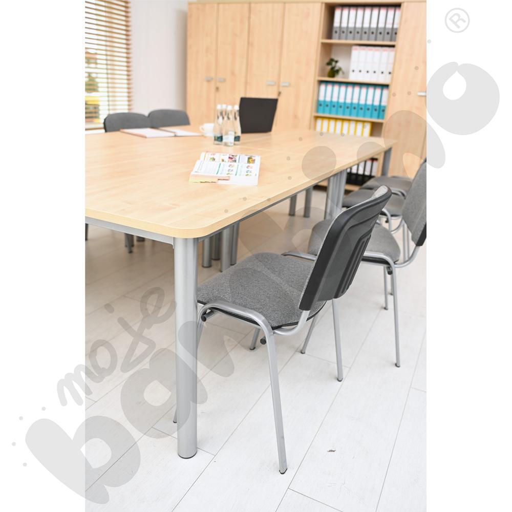 Krzesło konferencyjne ISO Alu szare