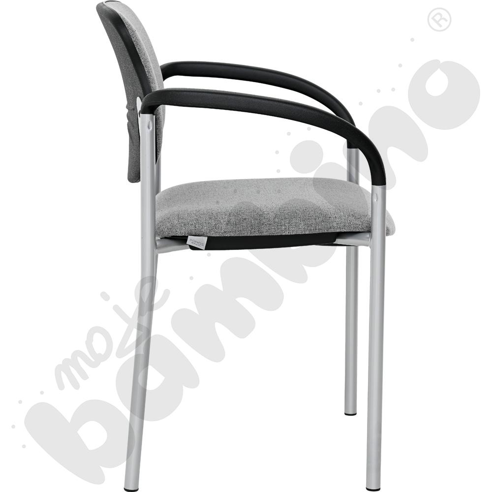 Krzesło konferencyjne STYL Arm popielato - czarne