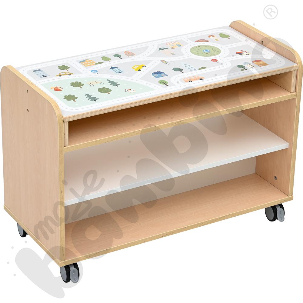 Mobilny kącik Quadro 256 - klon jasny szafka