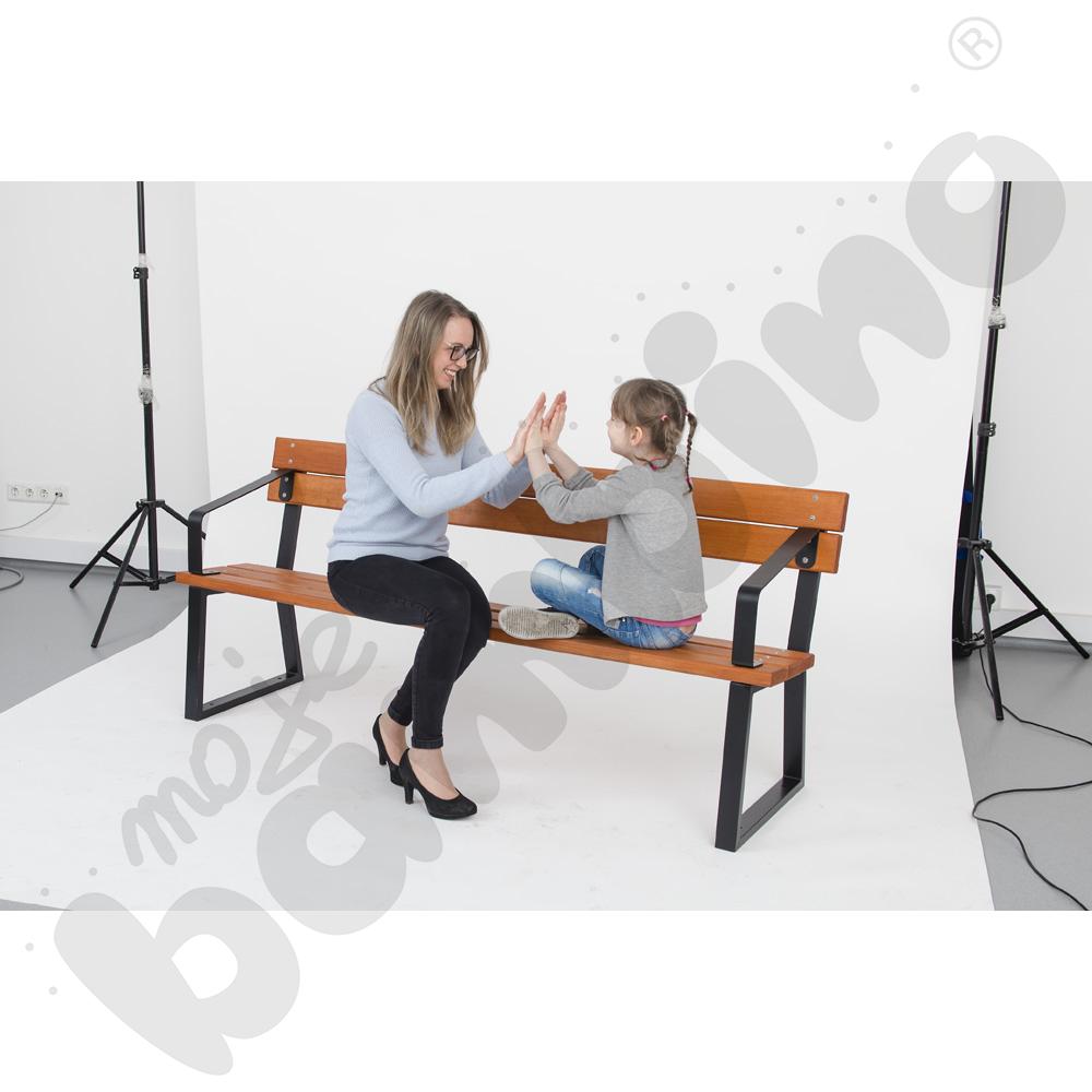 Ławka profilowa z podłokietinkiem