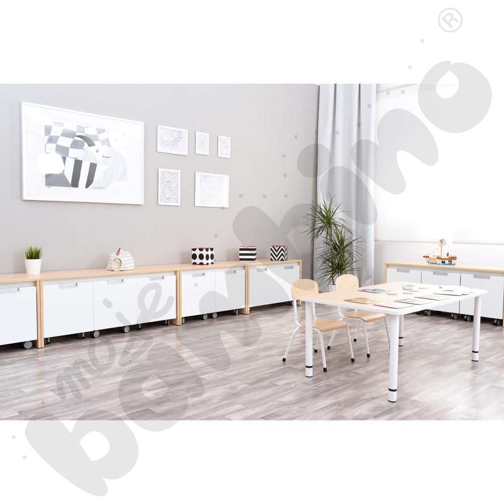 Quadro - ławeczka na dużą skrzynię, klon jasny