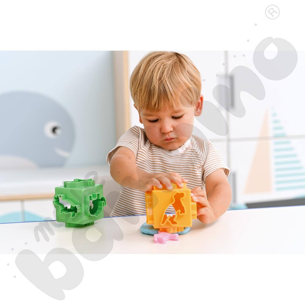 Foremki do mas plastycznych 6 w 1 - dinozaury