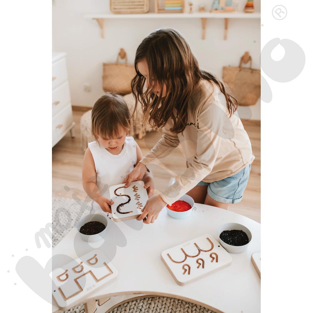 Tablice grafomotoryczne malucha - białe - MED