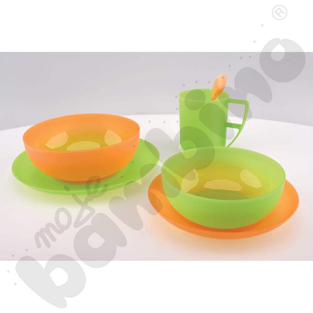 Talerzyk Kajtuś płytki 18 cm -  pomarańczowy