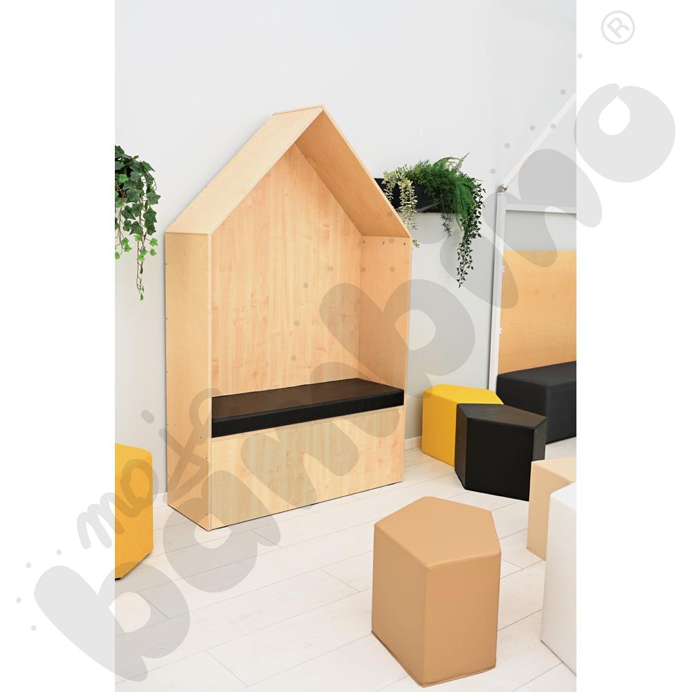 Domek Chillout - materac czarny