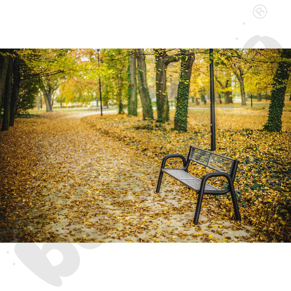 Ławka stalowa Spartan z oparciem