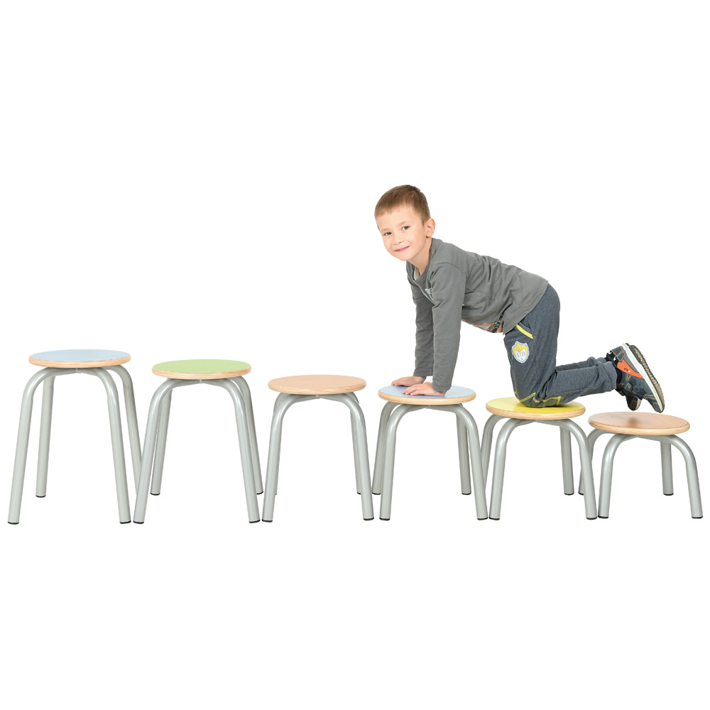Taburetka Flexi veľ. 4, výška 38 cm - k stolom 64 cm - buk