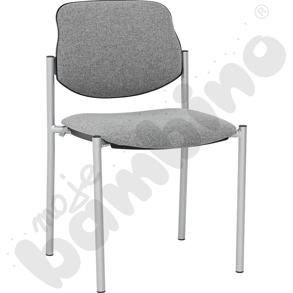 Krzesło konferencyjne STYL popielato - czarne