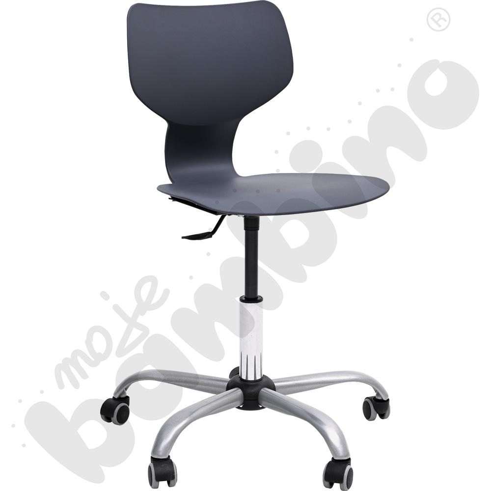 Krzesło Snake obrotowe z reg. wys. szare