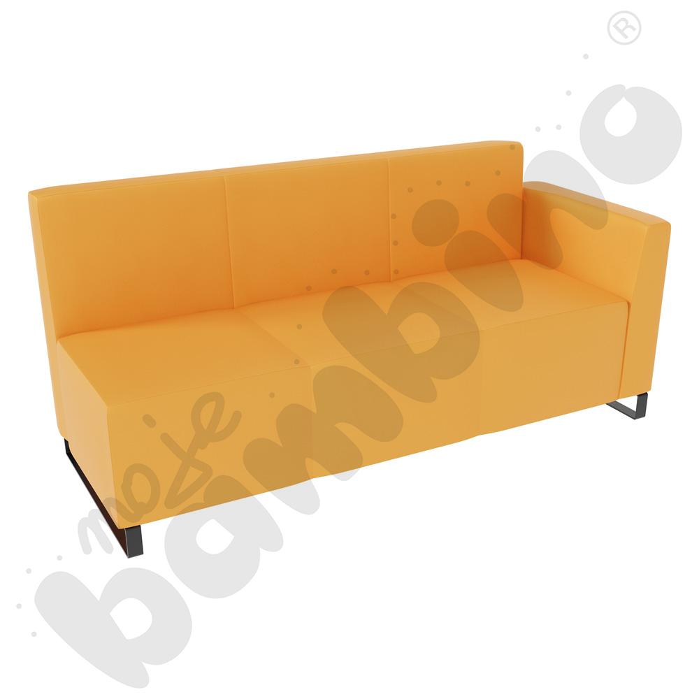 Sofa Universum 3-os. wys. 82 cm, bok niski prawy, tkanina MT08