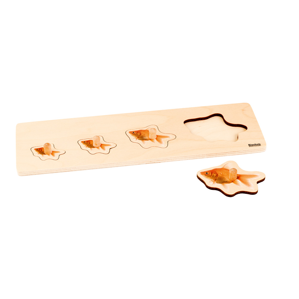Puzzle pre najmenších - Montessori - 4 ryby