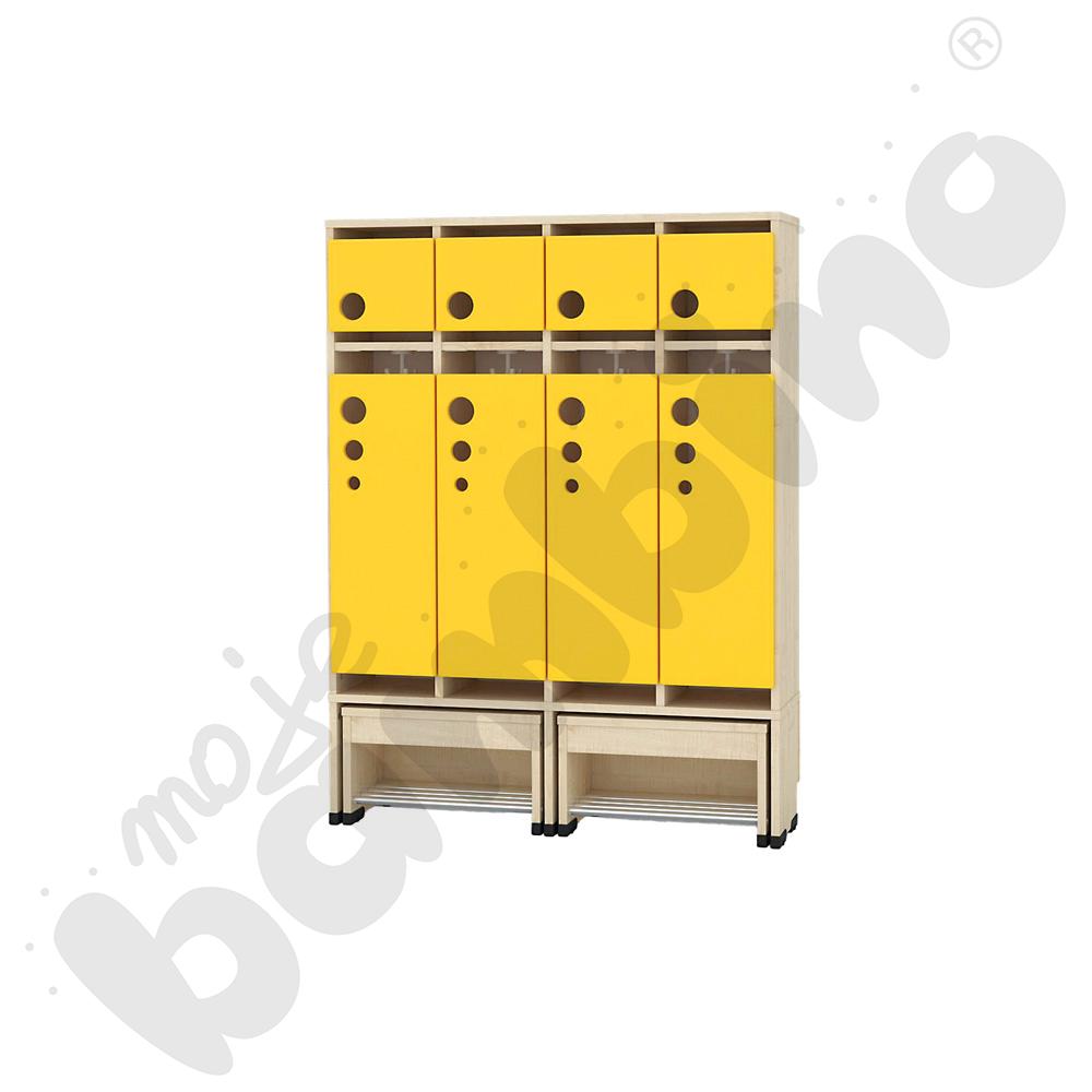 Szatnia Kropla z wysuwanym siedziskiem 4-os., wys. 26 cm 