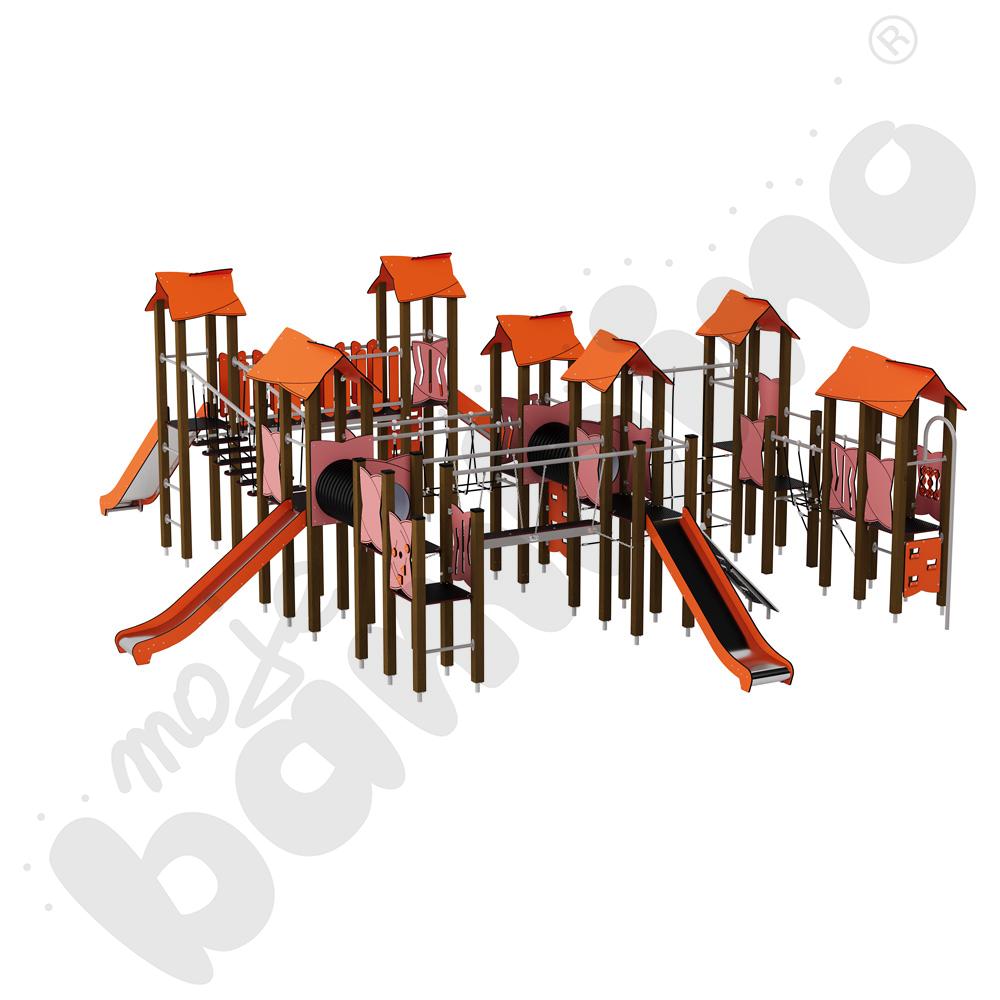 Zestaw Urbi 12, słupy drewniane A