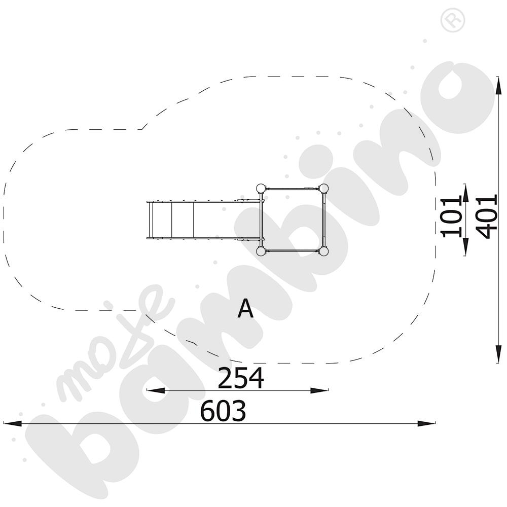 Orbis - platforma 1, drewniane słupy