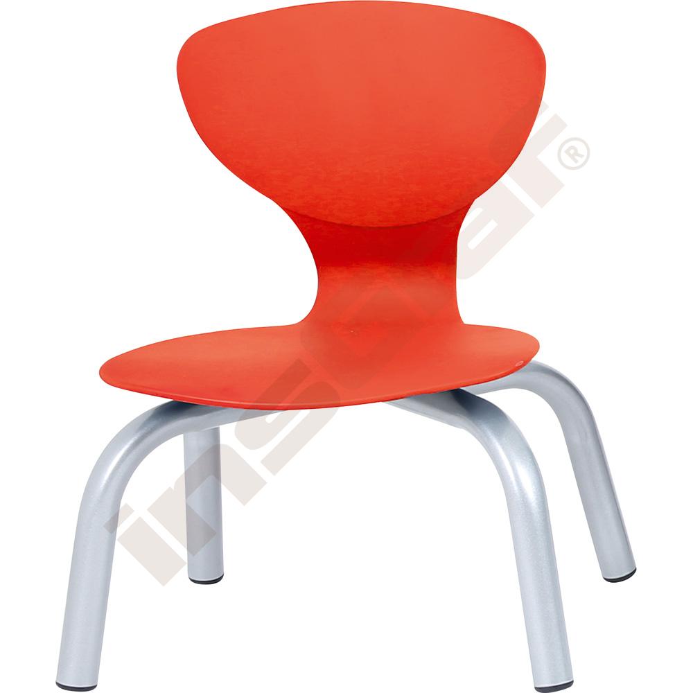 Stolička Flexi veľ. 1, výška 26 cm - k stolom 46 cm - červená