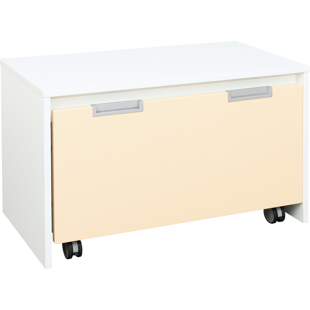 Quadro - lavička nad veľký úložný box, biela