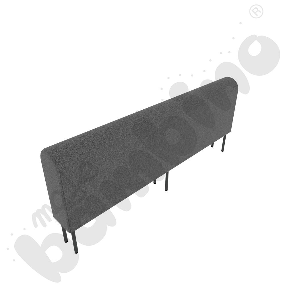 Moduł Versa 180x20x74 cm z plastikowymi stopkami, stelaż antracytowy, tkanina RO39