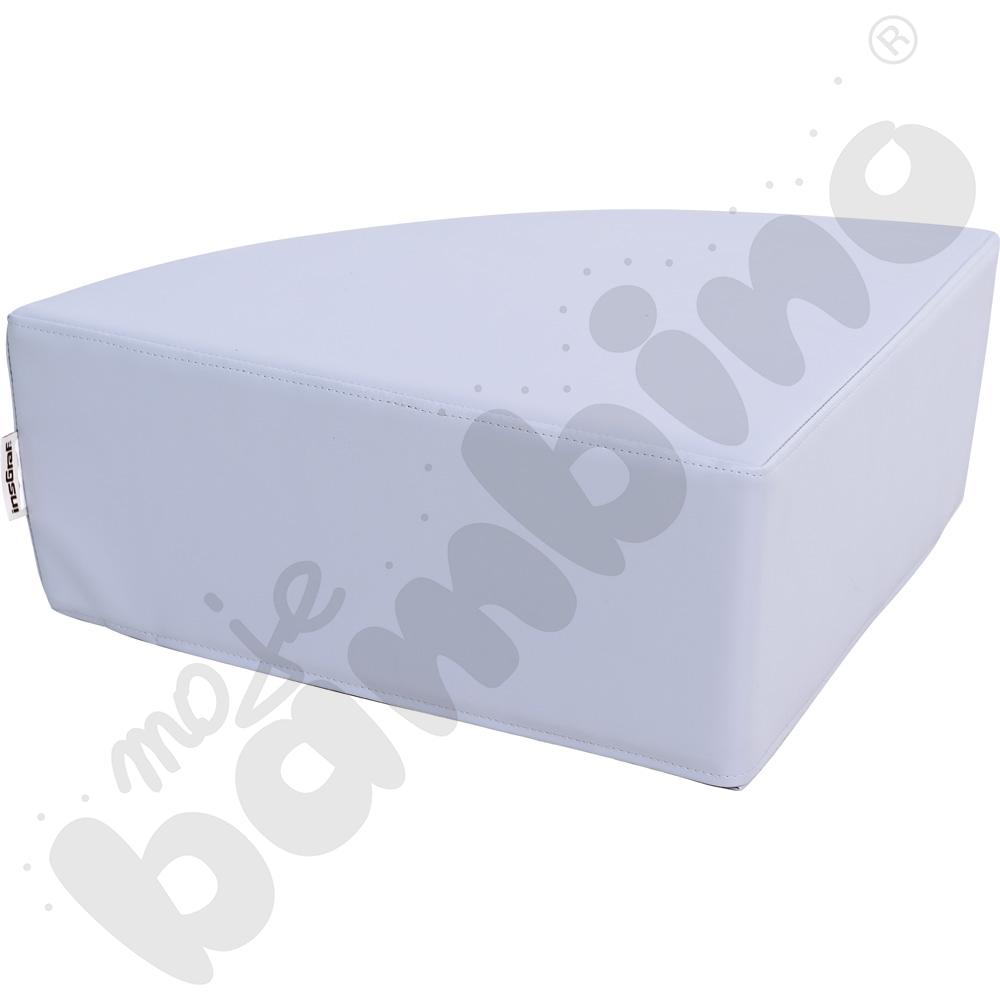 Małe siedzisko 1/4 koła szare