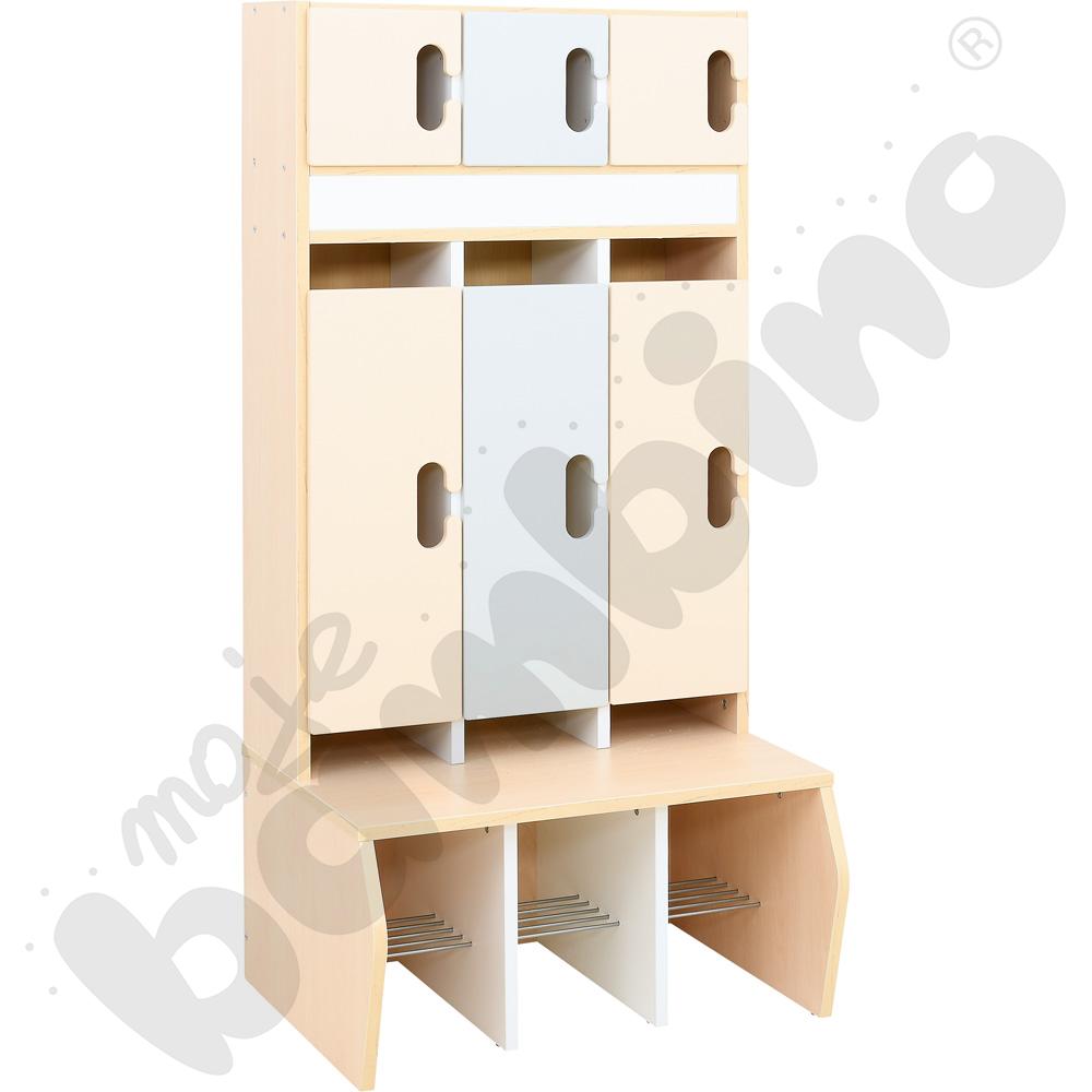 Szatnia Kameleon 3 - zestaw 4, klonowa skrzynia